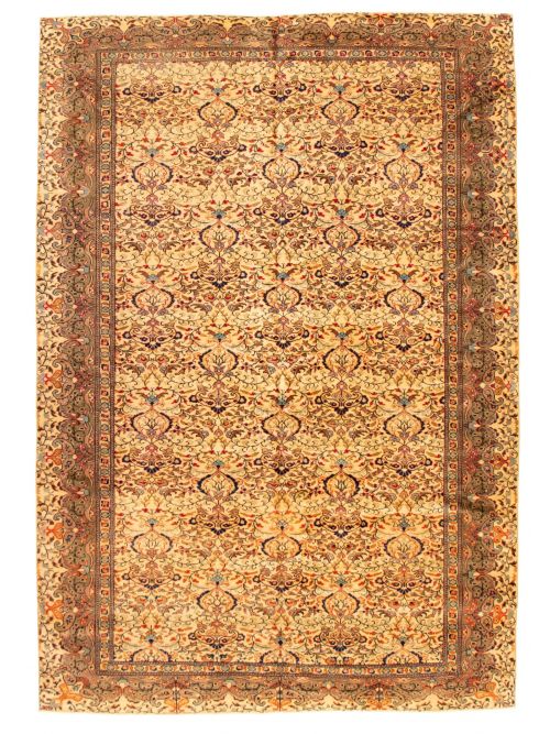 Turkish Kayseri Vintage Hand-knotted Wool Rug, 201 x 297 cm