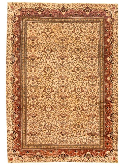 Turkish Kayseri Vintage 6'7" x 9'4" Hand-knotted Wool Rug 