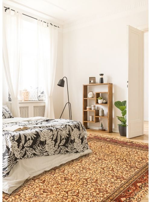 Turkish Kayseri Vintage 6'7" x 9'4" Hand-knotted Wool Rug 