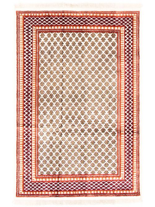 Indian Kashmir 4'0" x 6'0" Hand-knotted Silk Rug 