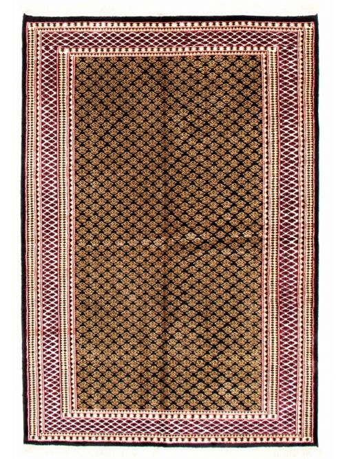 Indian Kashmir 4'10" x 7'0" Hand-knotted Silk Rug 