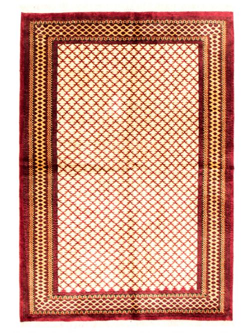 Indian Kashmir 4'11" x 7'0" Hand-knotted Silk Rug 