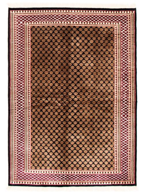 Indian Kashmir 4'11" x 6'9" Hand-knotted Silk Rug 