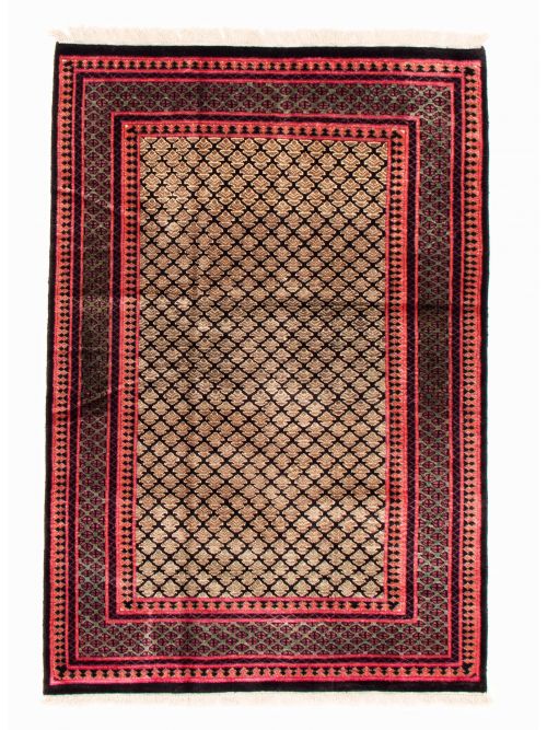 Indian Kashmir 4'0" x 6'2" Hand-knotted Silk Rug 