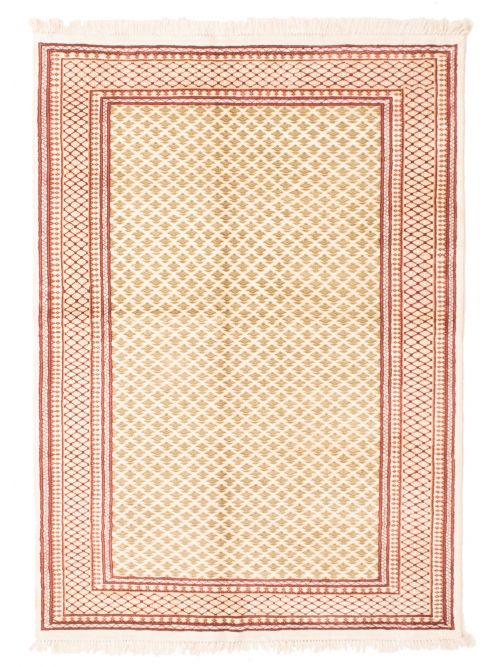 Indian Kashmir 4'11" x 6'11" Hand-knotted Silk Rug 