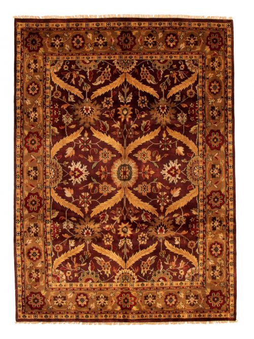 Indian Royal Mahal 8'0" x 10'0" Hand-knotted Wool Rug 
