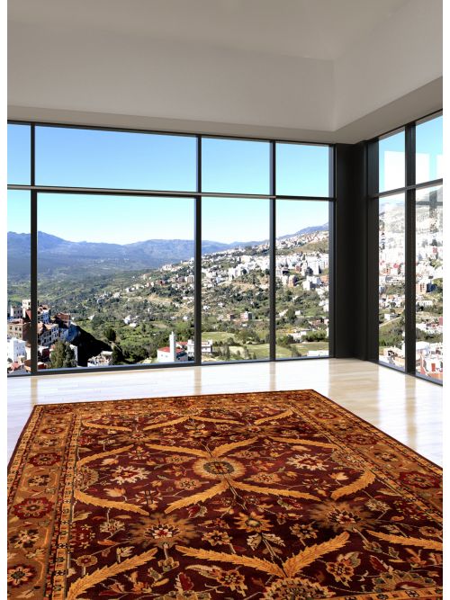 Indian Royal Mahal 8'0" x 10'0" Hand-knotted Wool Rug 