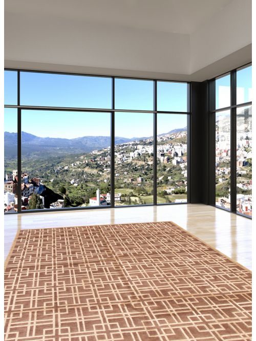 Nepal Silk Touch 8'0" x 9'9" Hand-knotted Silk, Wool Rug 