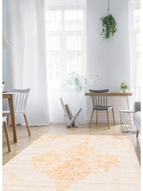 Indian La Seda Hand-knotted Silk & Wool Rug, 160 x 226 cm