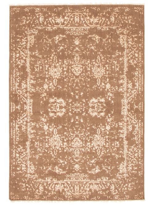 Indian La Seda Hand-knotted Silk & Wool Rug, 157 x 226 cm