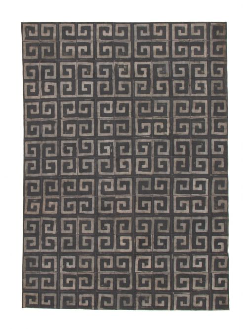 Argentina Cowhide Patchwork 5'5" x 7'5" Handmade Leather Rug 