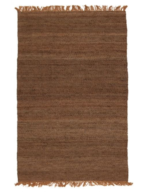 Indian Palas Denizli 5'2" x 7'11" Flat-Weave Jute Kilim 