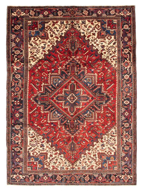 Persian Heriz 6'11" x 9'8" Hand-knotted Wool Rug 