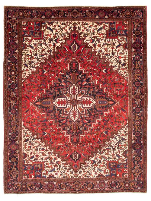 Persian Heriz 8'6" x 10'10" Hand-knotted Wool Rug 
