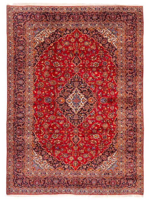Persian Kashan 9'9" x 13'3" Hand-knotted Wool Rug 