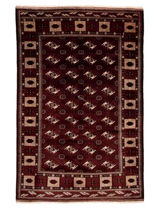 Turkmenistan Turkman 6'5" x 9'4" Hand-knotted Wool Rug 