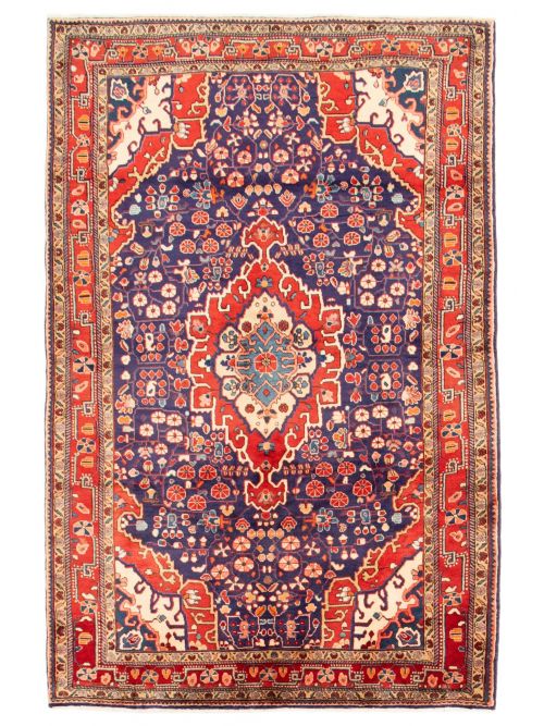 Persian Jouzan Malayer 4'4" x 6'8" Hand-knotted Wool Rug 