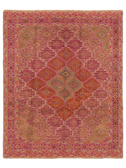 Afghan Tajik Caucasian 5'2" x 6'4" Hand-knotted Wool Rug 