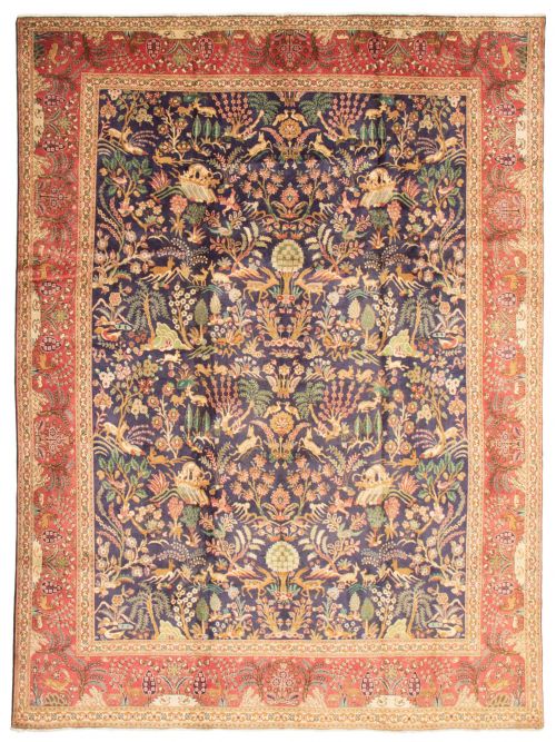 Persian Style 9'10" x 13'2" Hand-knotted Wool Rug 