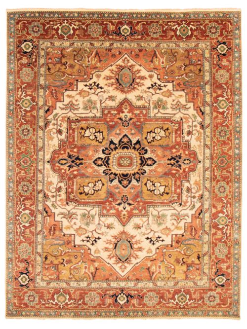 Indian Jules-Sultane 9'0" x 11'9" Hand-knotted Wool Rug 