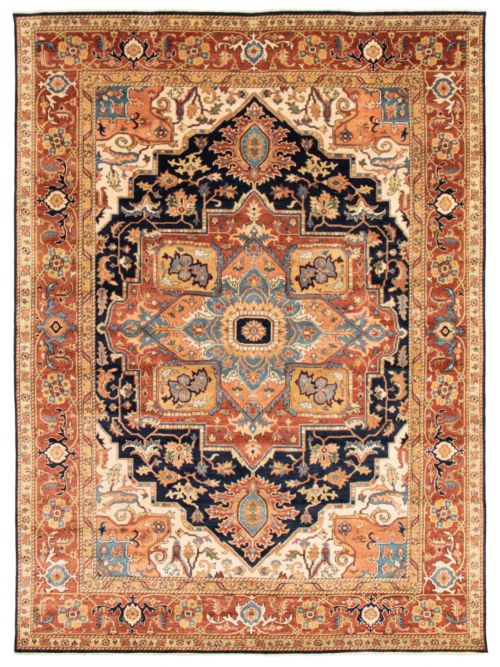 Indian Jules-Sultane 8'11" x 12'1" Hand-knotted Wool Rug 
