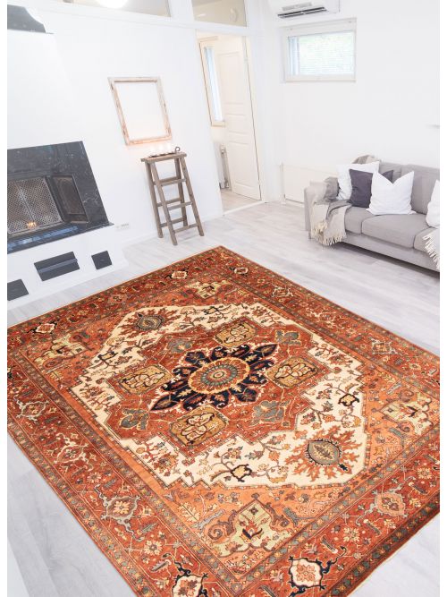 Indian Jules-Sultane 8'10" x 11'10" Hand-knotted Wool Rug 
