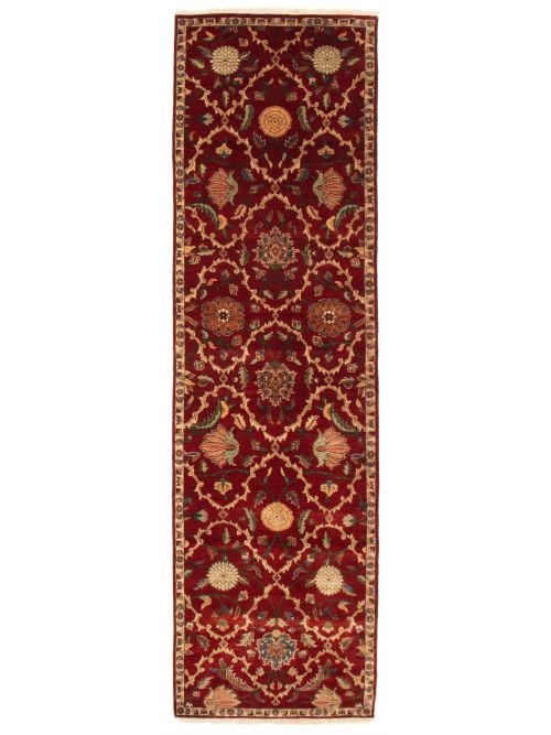 Indian Jamshidpour 3'7" x 12'8" Hand-knotted Wool Rug 