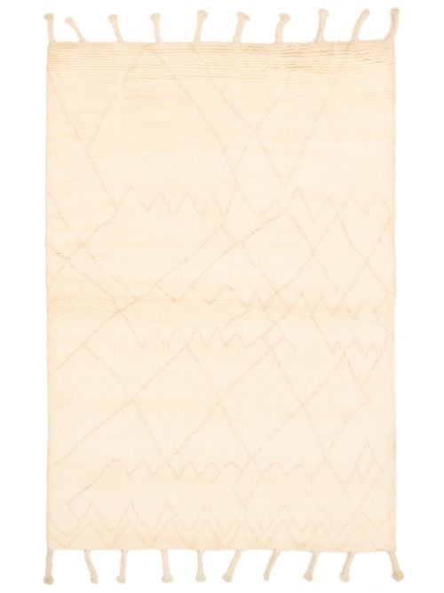 Indian Arlequin 5'5" x 7'8" Hand-knotted Wool Rug 