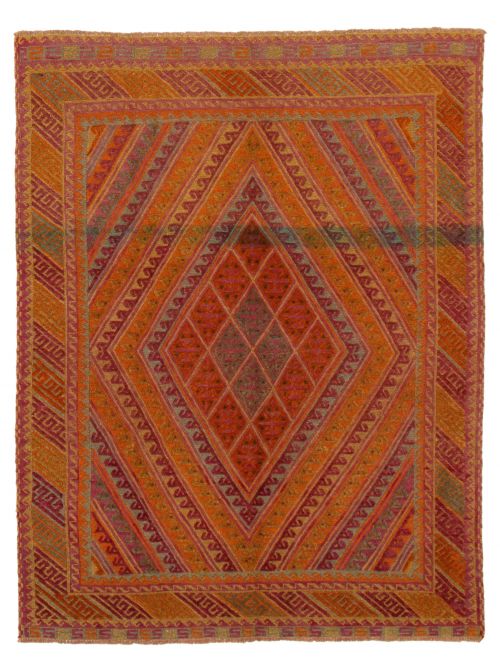 Afghan Tajik Caucasian 4'11" x 6'7" Hand-knotted Wool Rug 