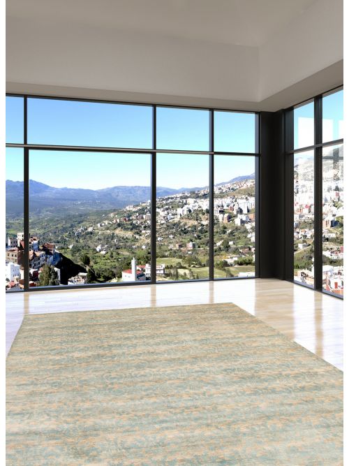 Indian Chobi Twisted 8'11" x 12'4" Hand-knotted Wool Rug 