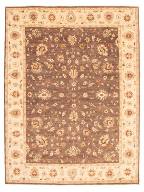 Indian Chobi Twisted 9'1" x 12'1" Hand-knotted Wool Rug 