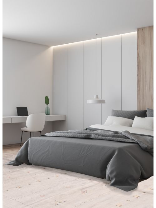 Indo Gabbeh 8'2" x 9'11" Hand Loomed Bamboo Silk Rug 