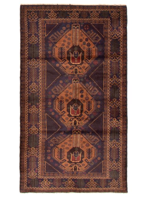 Afghan Teimani 3'11" x 6'9" Hand-knotted Wool Rug 