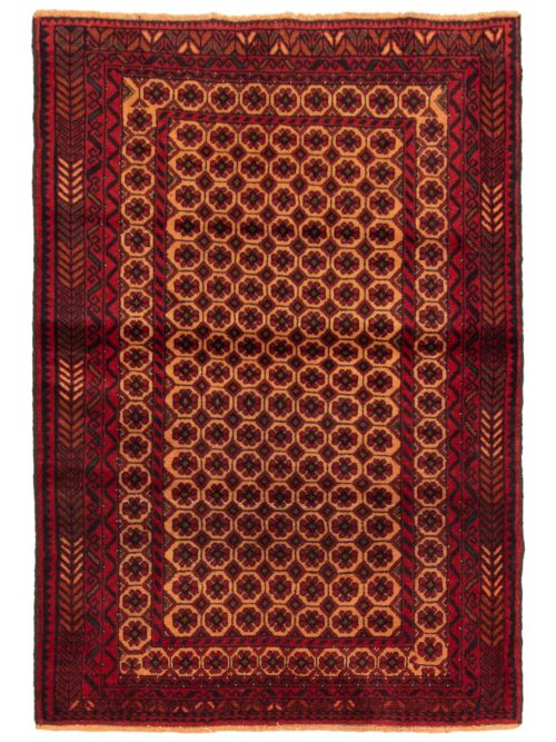 Afghan Teimani 3'2" x 4'8" Hand-knotted Wool Rug 