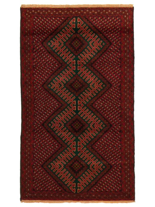 Afghan Teimani 2'8" x 4'7" Hand-knotted Wool Rug 