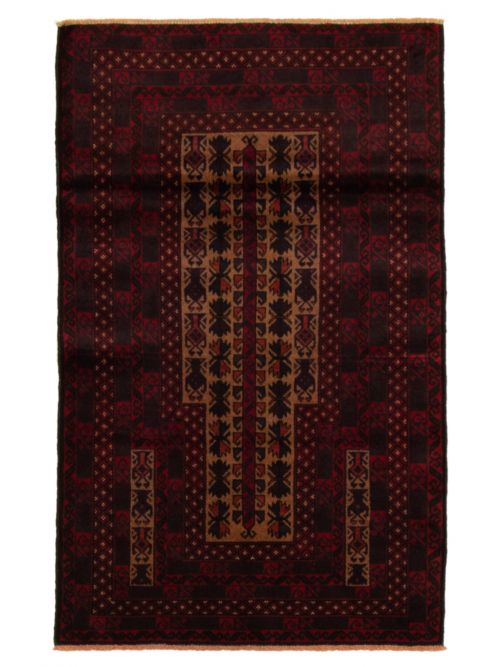 Afghan Teimani 2'10" x 4'8" Hand-knotted Wool Rug 