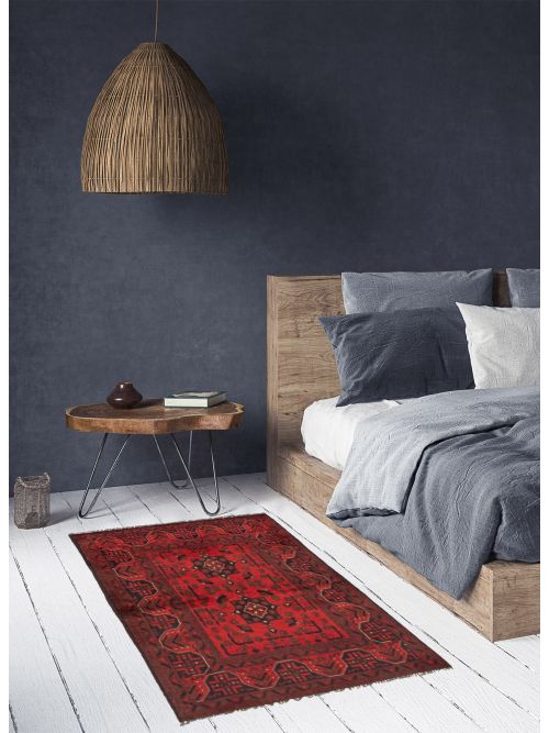 Afghan Finest Khal Mohammadi 3'3" x 4'11" Hand-knotted Wool Rug 