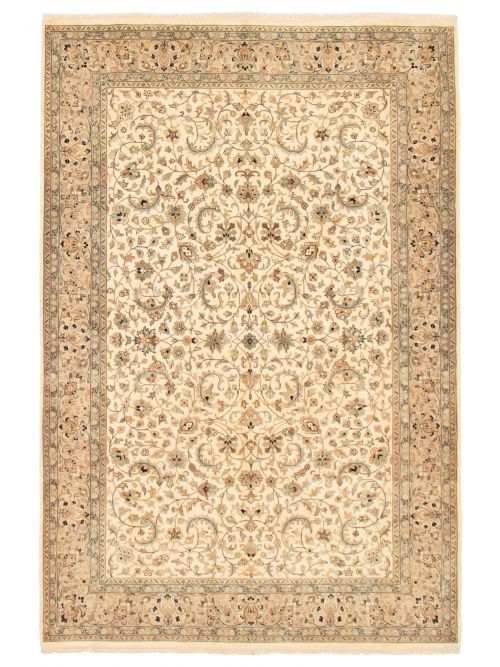 Indian Royal Kashan 6'5" x 9'9" Hand-knotted Wool Rug 