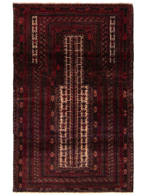 Afghan Teimani 2'11" x 5'3" Hand-knotted Wool Rug 