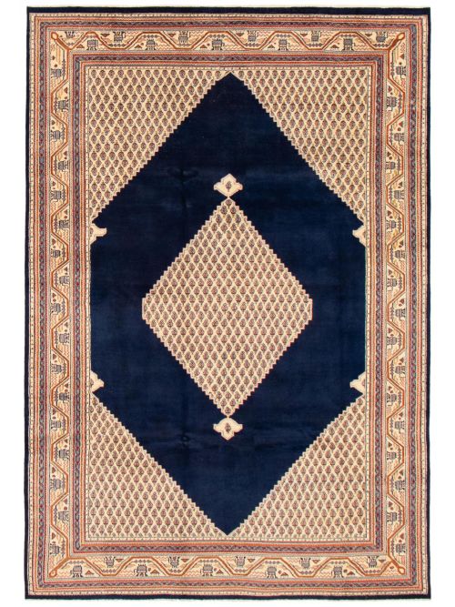 Indian Royal Sarough 6'4" x 9'7" Hand-knotted Wool Rug 
