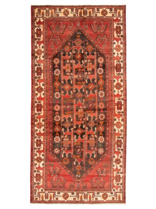 Persian Syle 4'6" x 9'4" Hand-knotted Wool Rug 