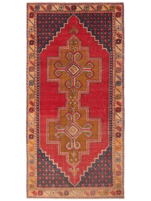Turkish Anadol Vintage 4'3" x 8'8" Hand-knotted Wool Rug 