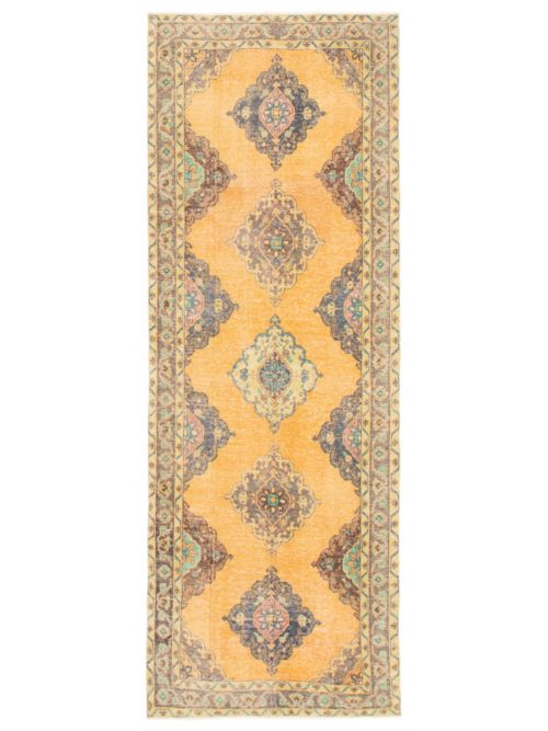 Turkish Anadol Vintage 4'8" x 12'8" Hand-knotted Wool Rug 
