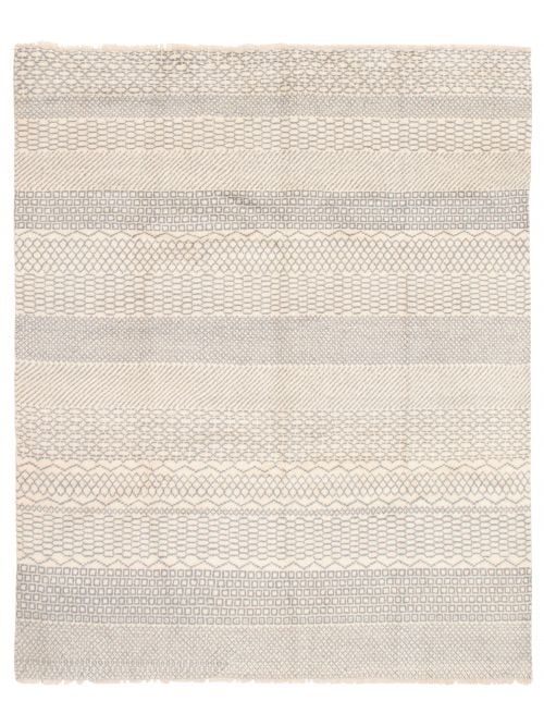 Indian Tangier 7'9" x 9'9" Hand-knotted Wool Rug 