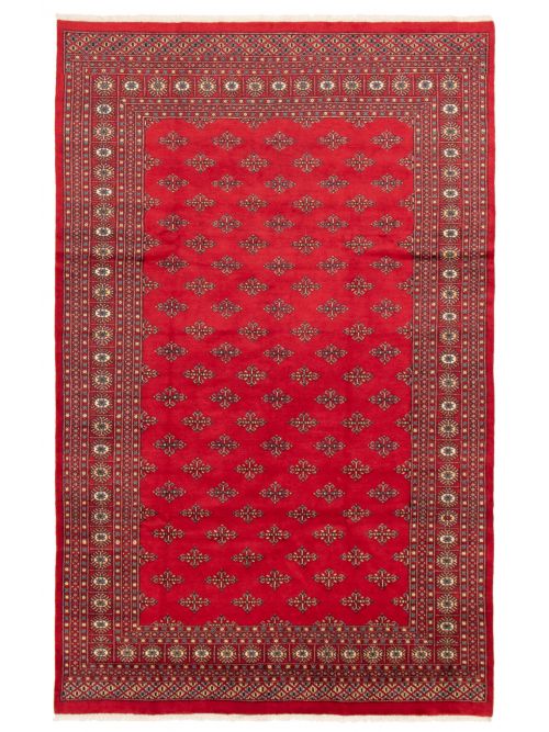 Pakistani Finest Peshawar Bokhara 6'8" x 10'7" Hand-knotted Wool Rug 