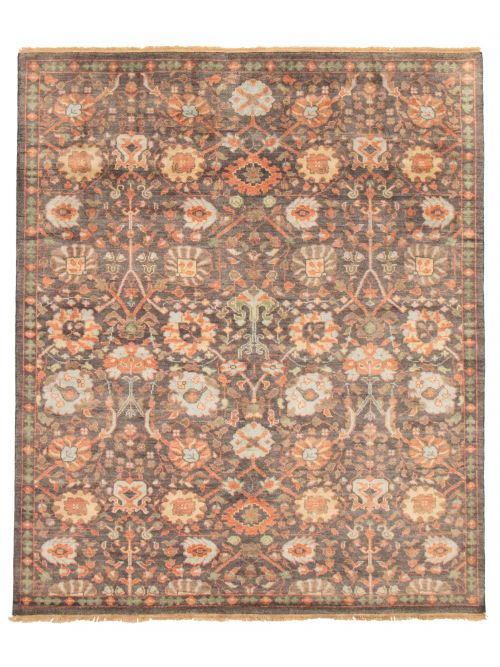 Indian Finest Oushak 8'3" x 9'11" Hand-knotted Wool Rug 