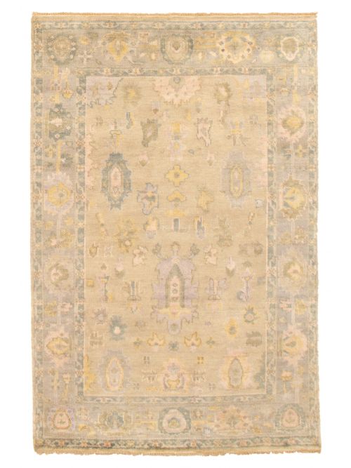 Indian Modern Oushak 5'3" x 7'10" Hand-knotted Wool Rug 