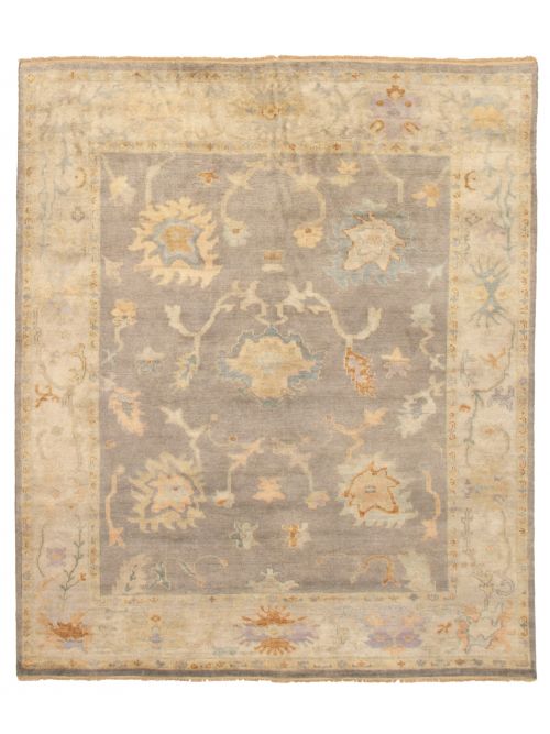 Indian Modern Oushak 8'0" x 9'7" Hand-knotted Wool Rug 