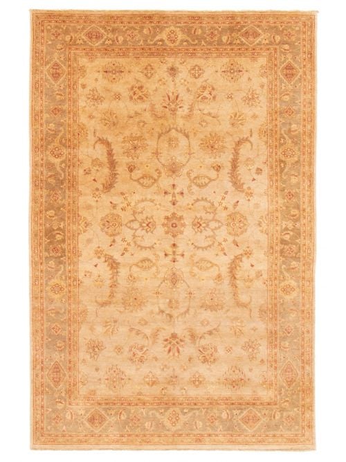 Indian Chobi Twisted 6'6" x 10'2" Hand-knotted Wool Rug 