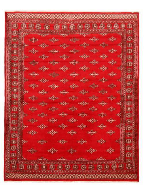 Pakistani Finest Peshawar Bokhara 7'10" x 9'10" Hand-knotted Wool Rug 
